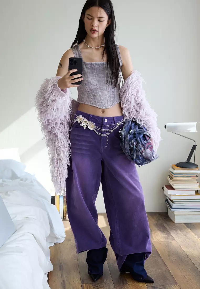 Corduroy long pants