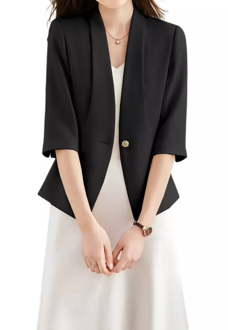 women blazers with short sleeves