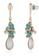 estele blue Estele Rose Gold Plated Aqua coloured Charms Hanging Earrings for Women DE782AC8DC2BB6GS_2