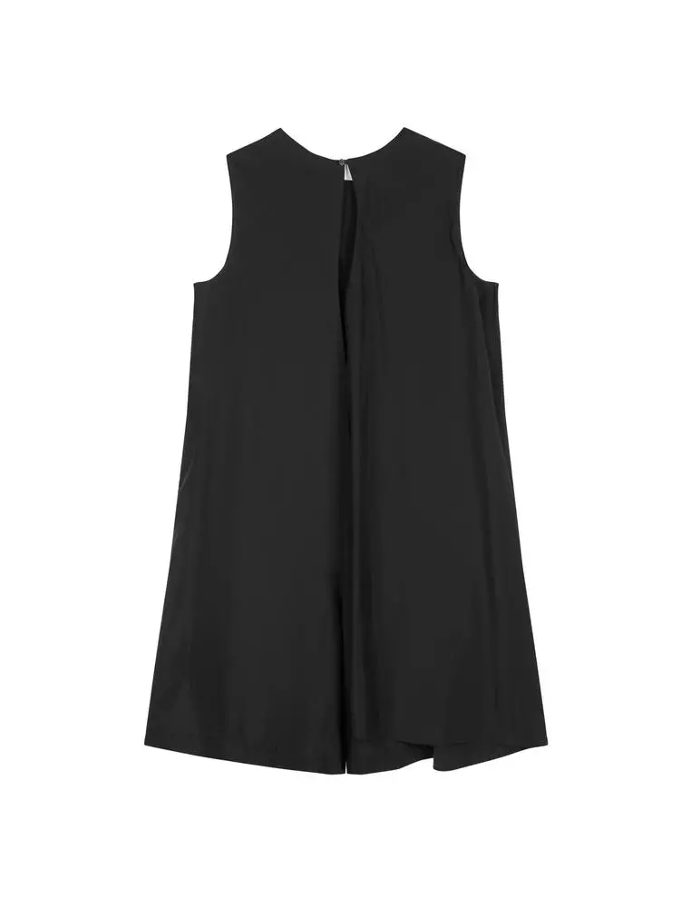 圓領無袖闊腿連體衣