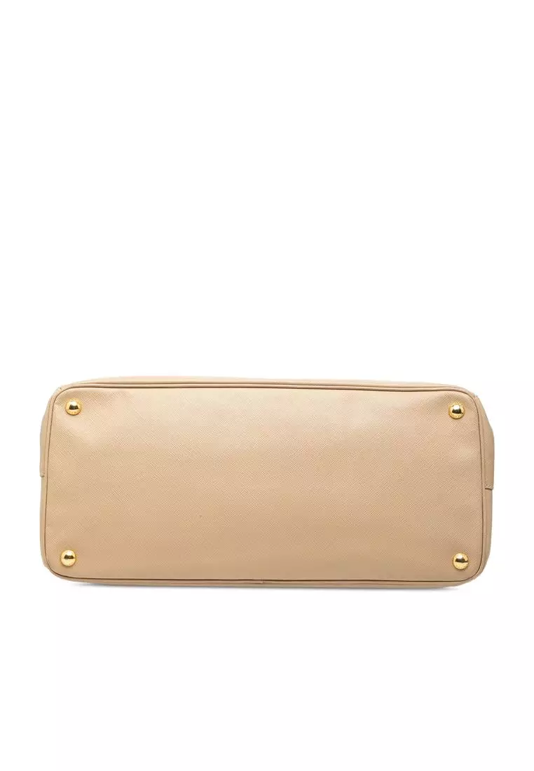 二手 Prada 大號 Saffiano Lux Galleria 托特包