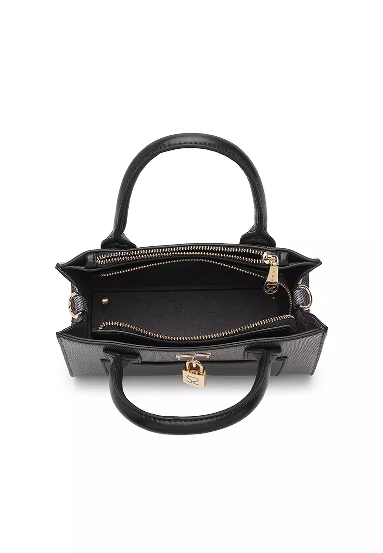 Women's Top Handle Bag / Sling Bag / Crossbody Bag / Shoulder Bag (Tas Tangan Wanita / Tas Selempang Wanita / Tas Bahu Wanita) - Hitam