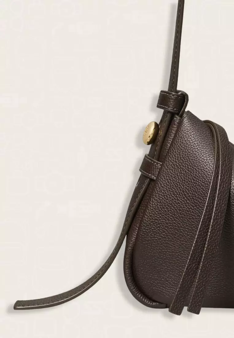 Tory Burch Small Romy Shoulder Bag Deep Brown