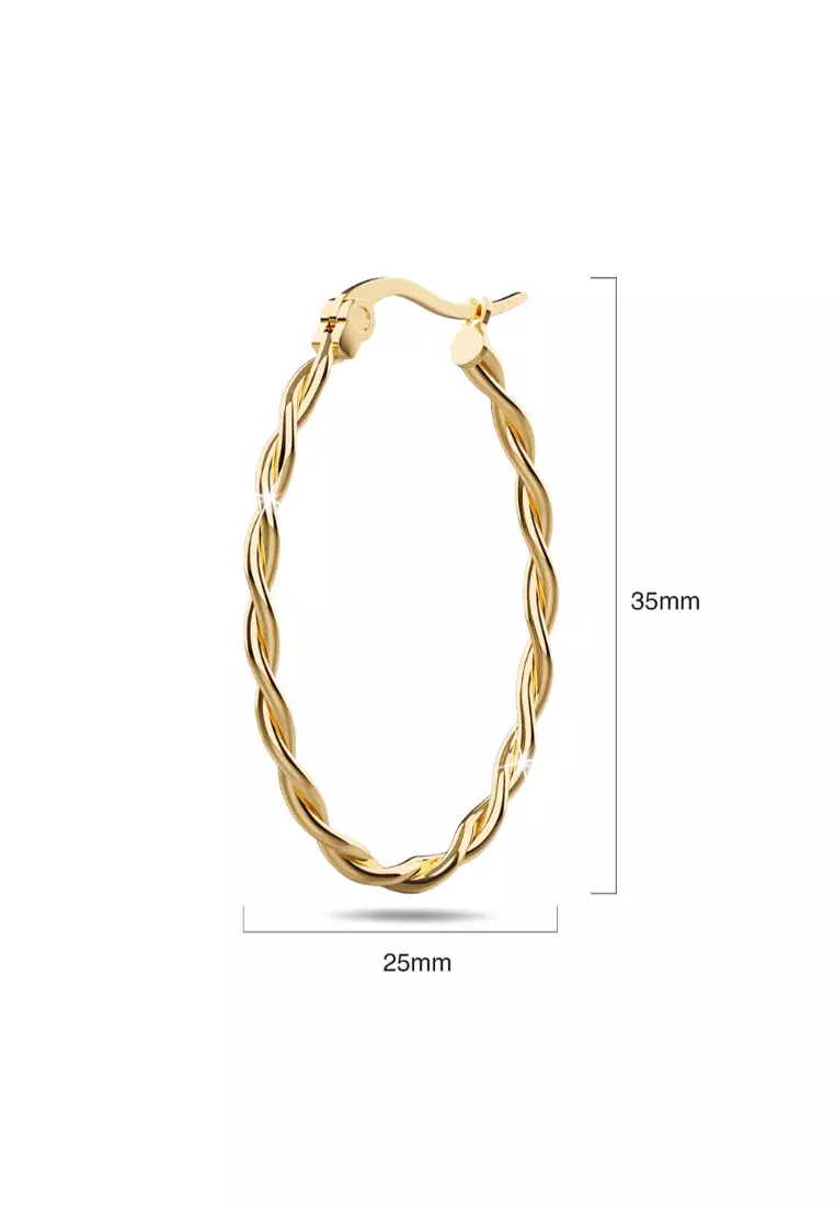 Fairy Dust Hoop Gold Layered Earrings