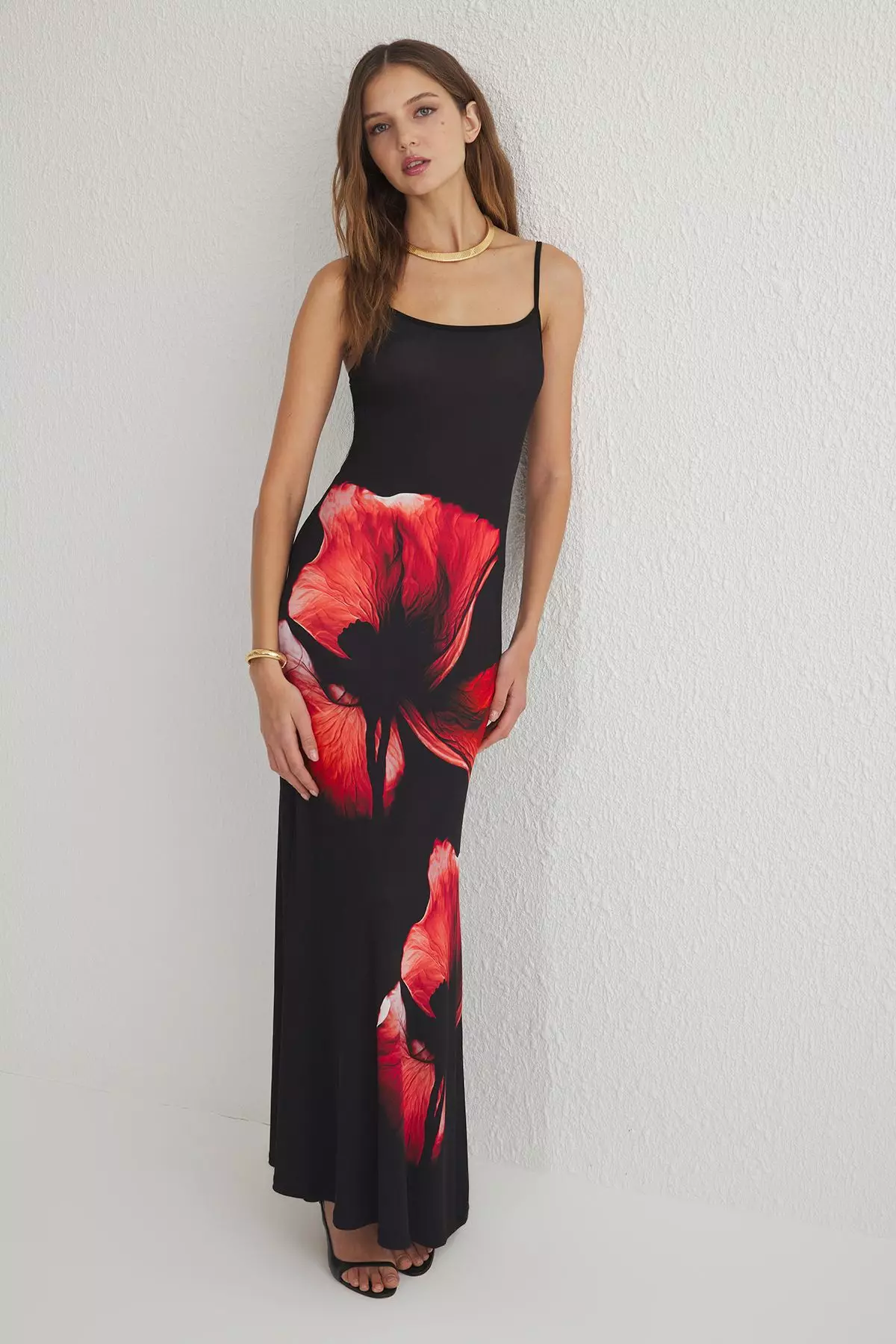Buy Trendyol Black Fitted/Simple Knitted Maxi Dress with Straps, 2023  Online | ZALORA Singapore