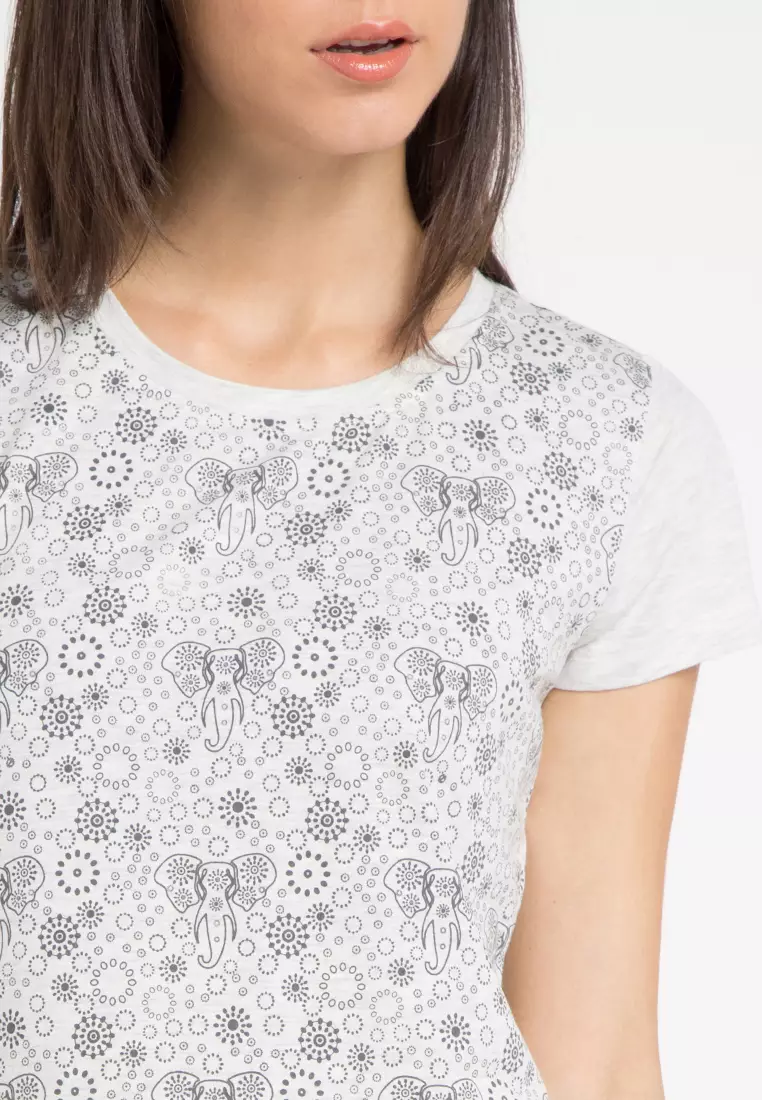 Print Elephant short sleeve Tshirt