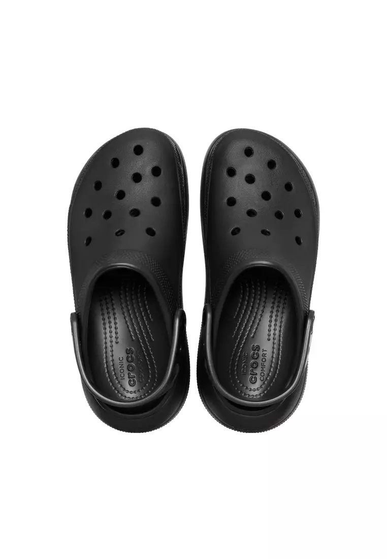 【未使用】crocs CRUSH CLOG 25cm 黒 コンフォート New CROCS Womens UNISEX MEGA CRUSH CLOG 207988-001 BLACK US