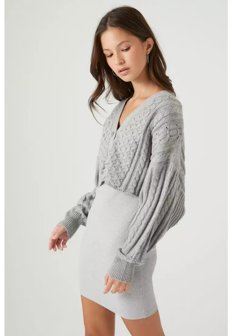 Gray cardigan hot sale forever 21