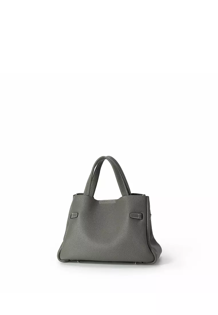 SAOIRSE Belt Soft Structural Shoulder Tote Mini - Slate Grey