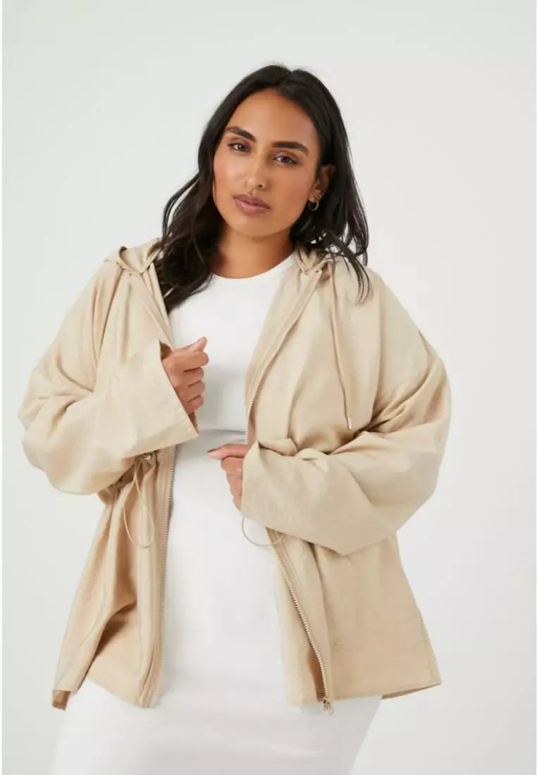 Hooded utility jacket forever 21 top