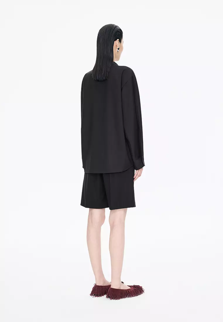 全羊毛宽松长袖TOP