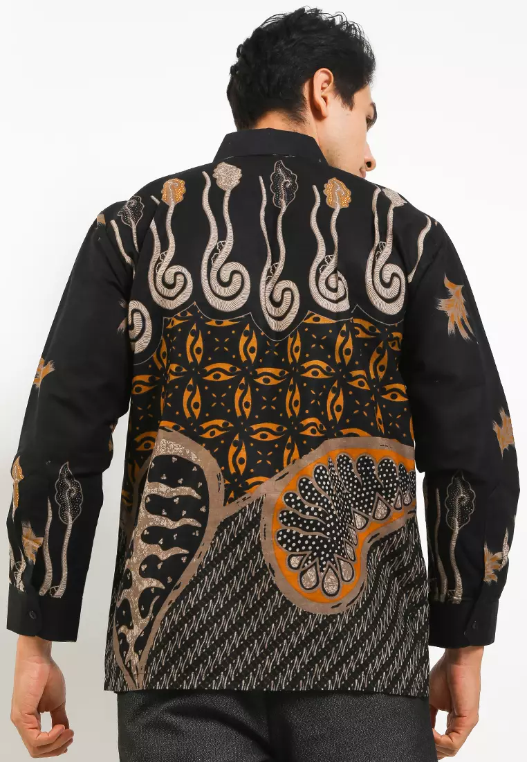 Kenzie Kemeja Batik Exclusive Premium Pria Casual Modern Lengan Panjang