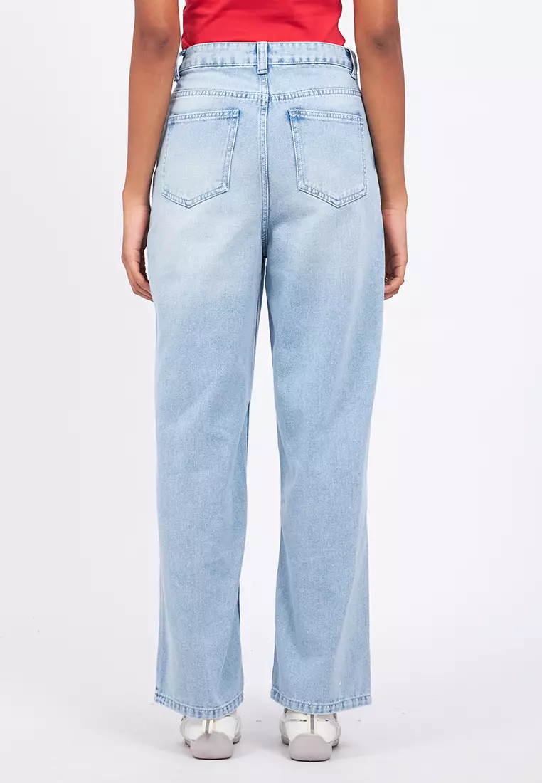 Straight Fit Denim Pants