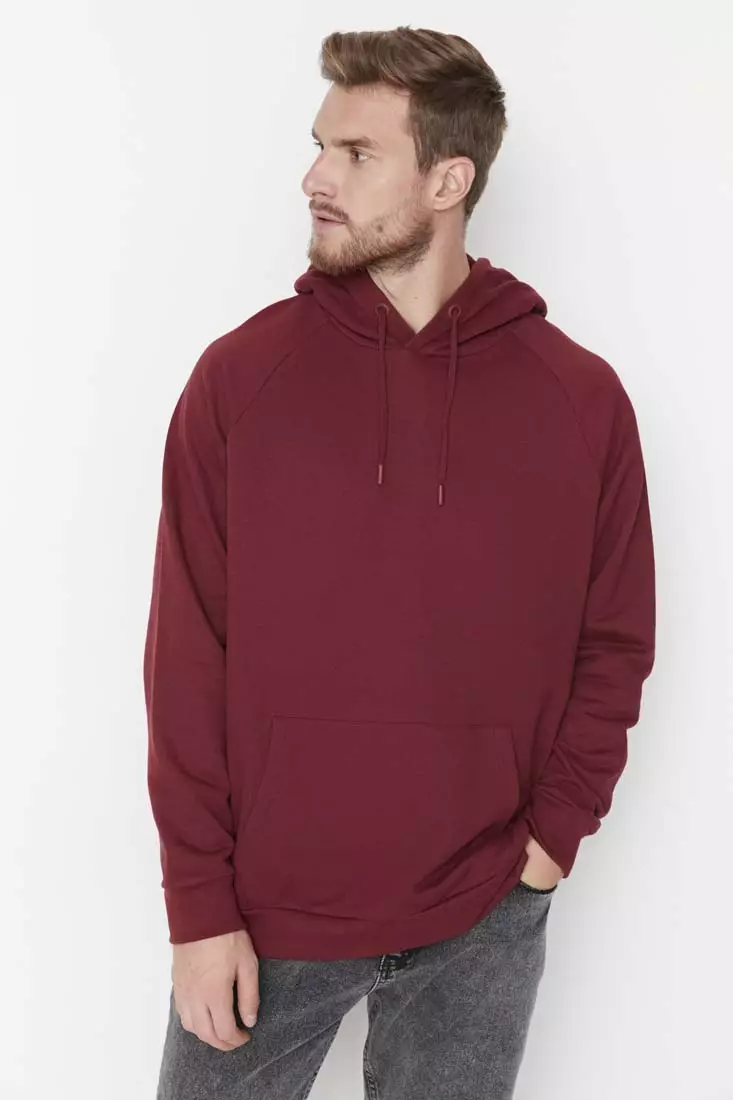 Oversized store maroon hoodie