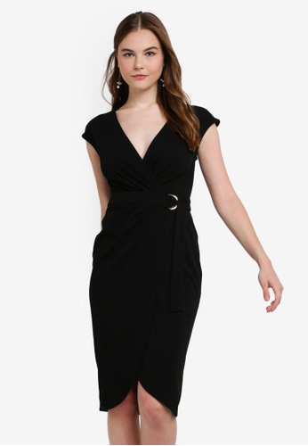 Buy Lipsy Block D Ring Wrap Midi Dress Online Zalora Malaysia