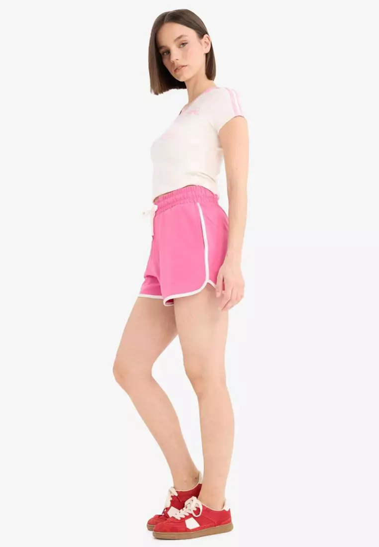 Coool Regular Fit Elastic Waist Lace Thick Mini Shorts A6224Ax25Sm