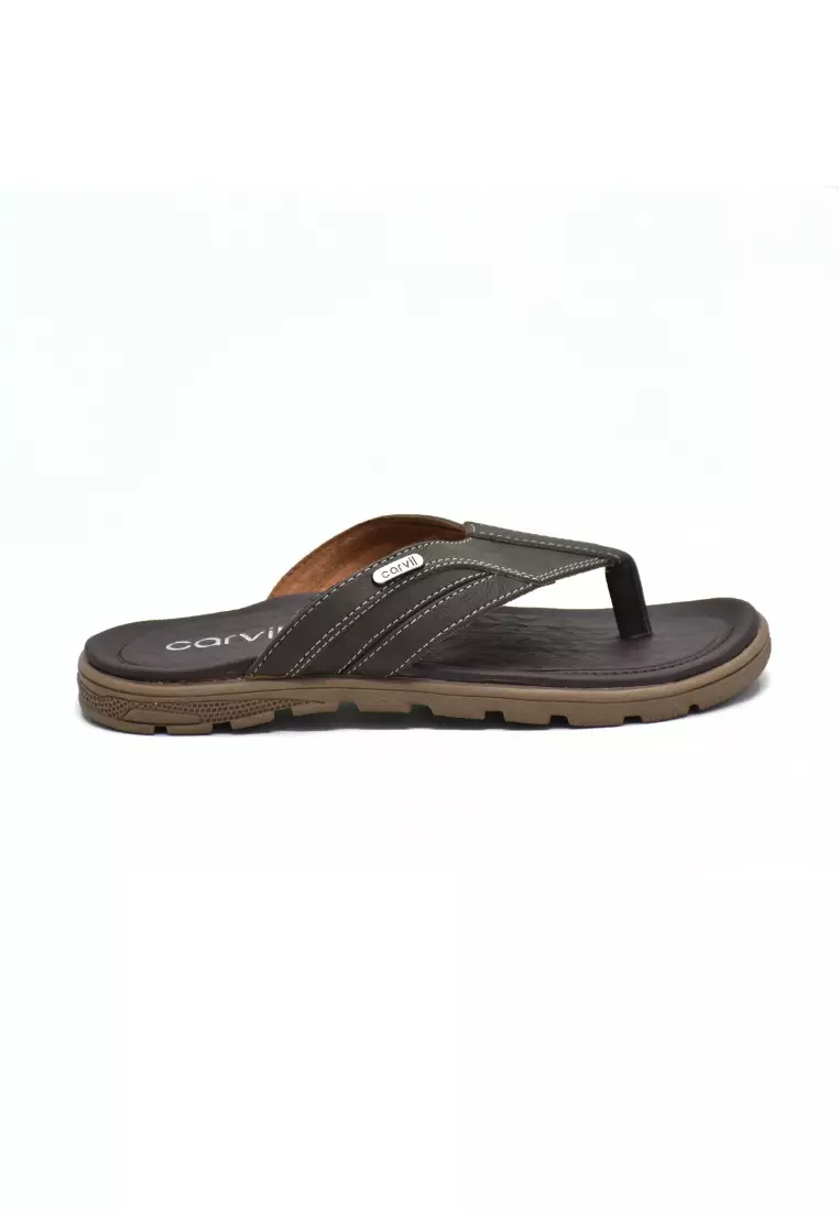 Carvil Sandal Pria Thomhaye-01 M Dark Brown