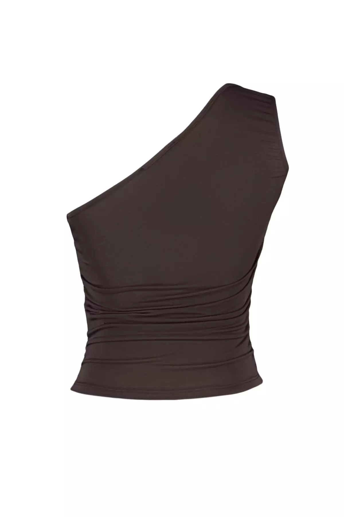 Ruched One Shoulder Top