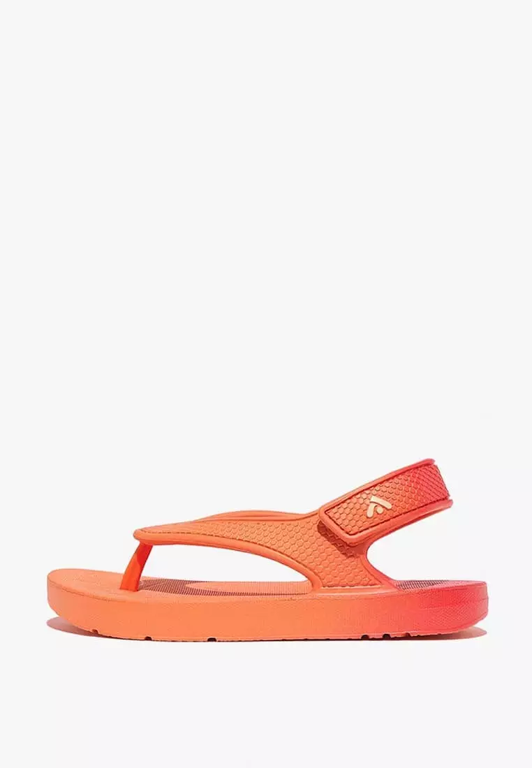 Discount on Fitflop  shoes - SKU: Fitflop Iqushion Kid's Toddler Ombre Ergonomic Flip-Flops - Red Coral