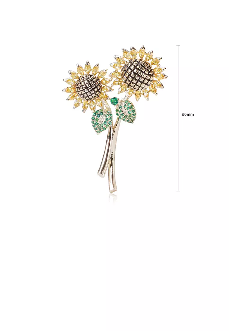 Gold discount brooch pin