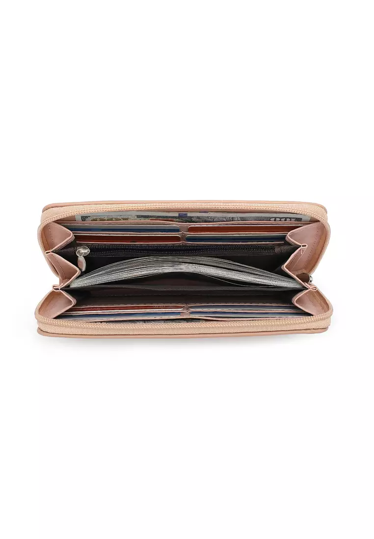 Women's Long Zipper Wallet - Pink