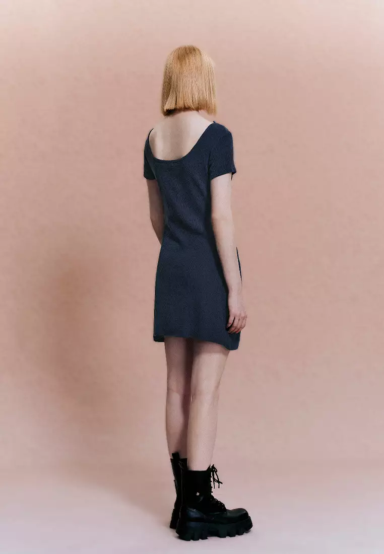 V-Neck Skater Dress