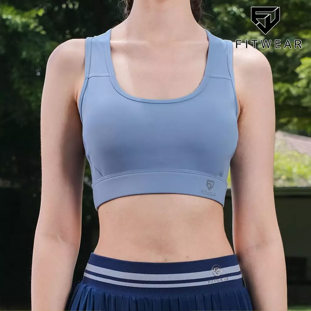Fitwear SportBra Olahraga Wanita REYNA RACEBACK CUT-OUT - LIGHT BLUE