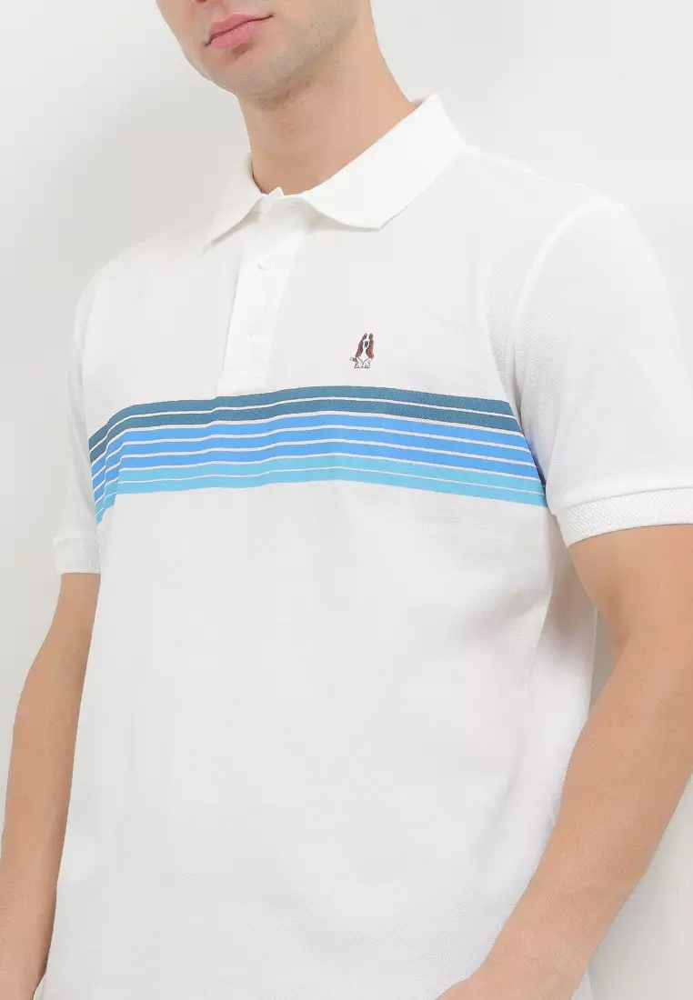 Timeo Chest Stripe Polo Shirt