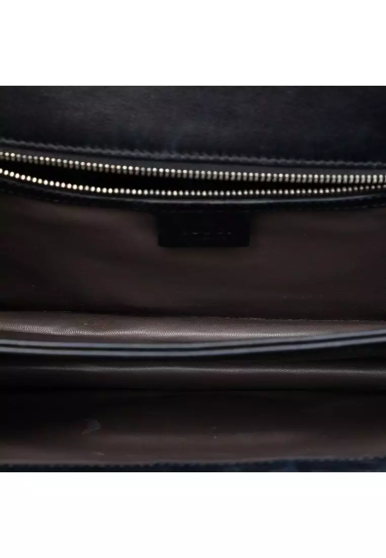 Pre-Loved Gucci Medium Patent Interlocking G Crossbody