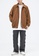 Twenty Eight Shoes brown VANSA Unisex Suede Letter Embroidered Coat VCU-C3619 D1276AA0B4A86CGS_3