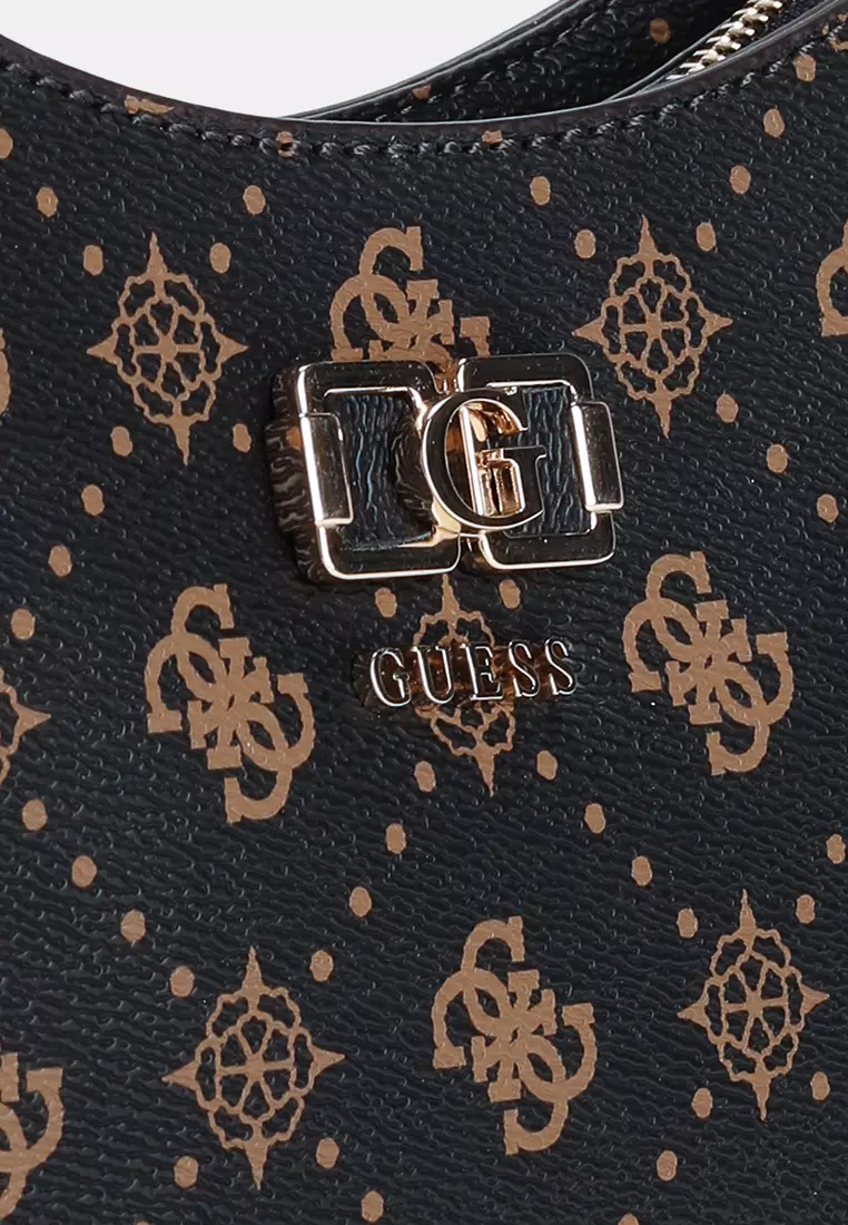Emelie Logo Top Zip Shoulder Bag