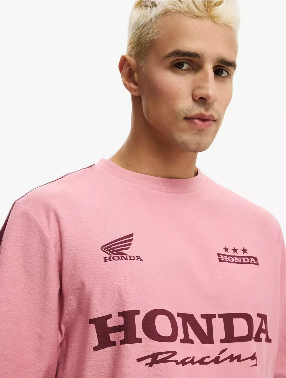 COTTON ON - ATASAN - CROPPED FIT HONDA X JT RACING T-SHIRT