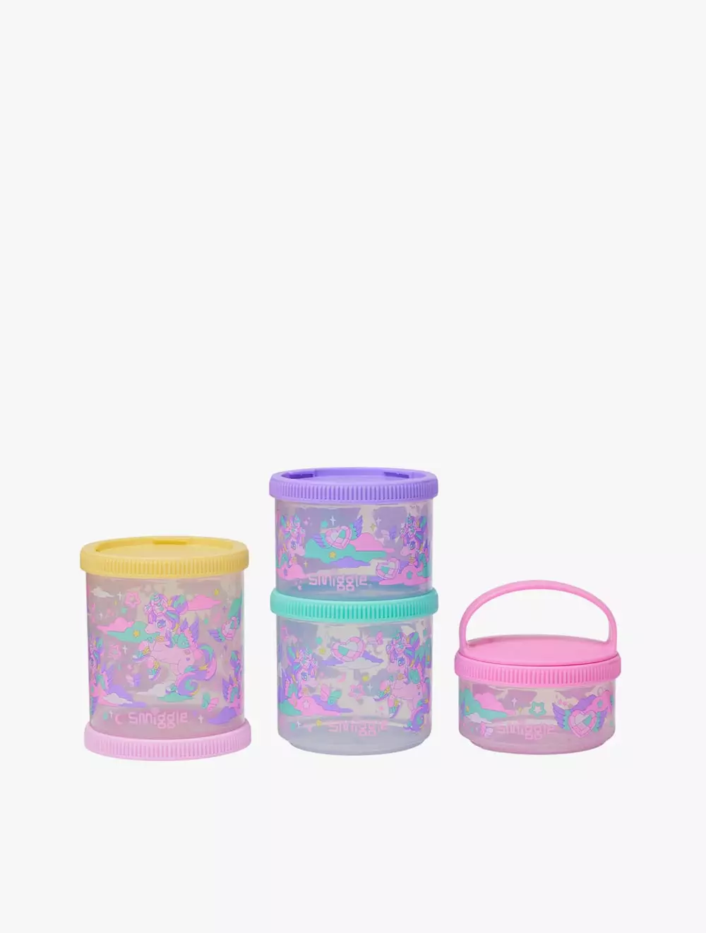 Smiggle Trailblazer Large Snack & Stack Containers - IGL457019PNK