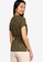 ZALORA BASICS green Rolled Sleeve Boxy Blouse With Self Tie B8559AAEC2CADFGS_2