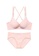 ZITIQUE beige Women's Plain Cross-back Lingerie Set (Bra and Underwear) - Beige 46F82USD989D36GS_1