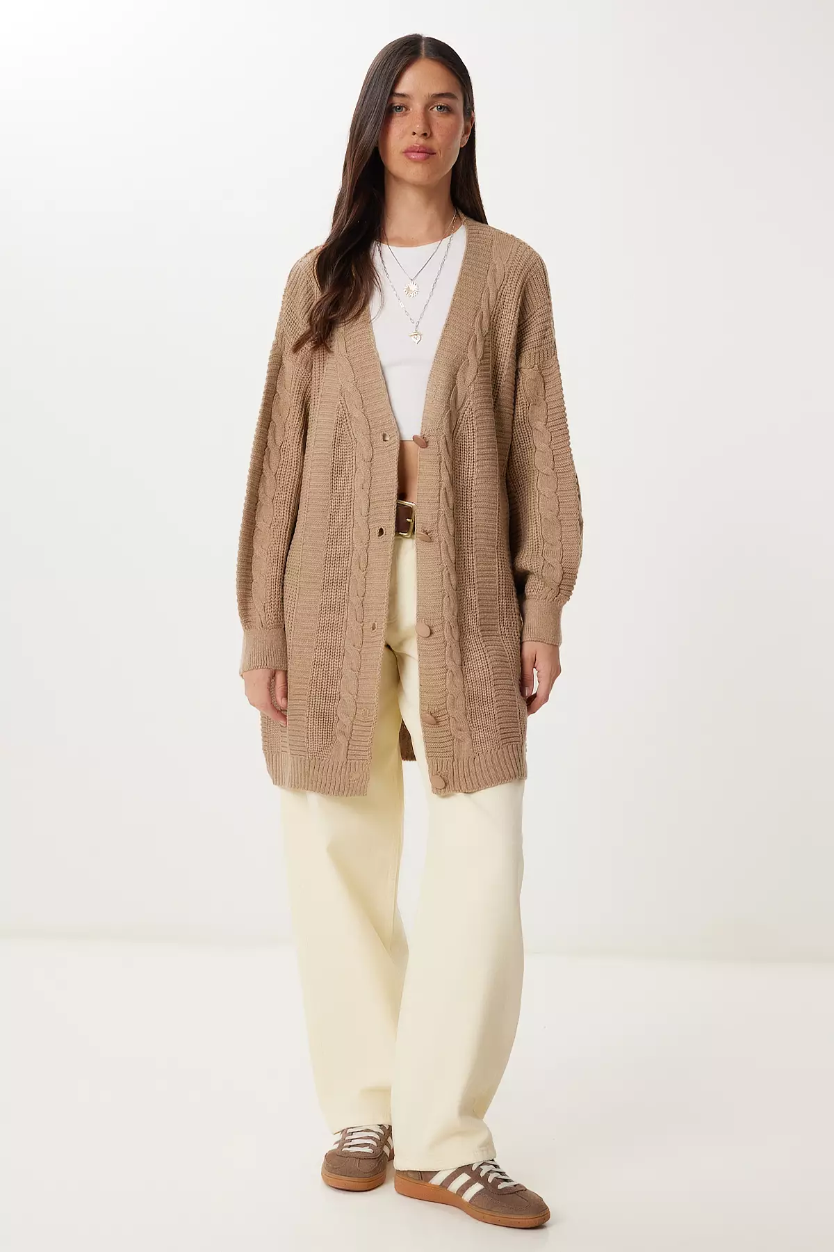 Buy Happiness Istanbul Women's Mink Balloon Sleeve Oversize