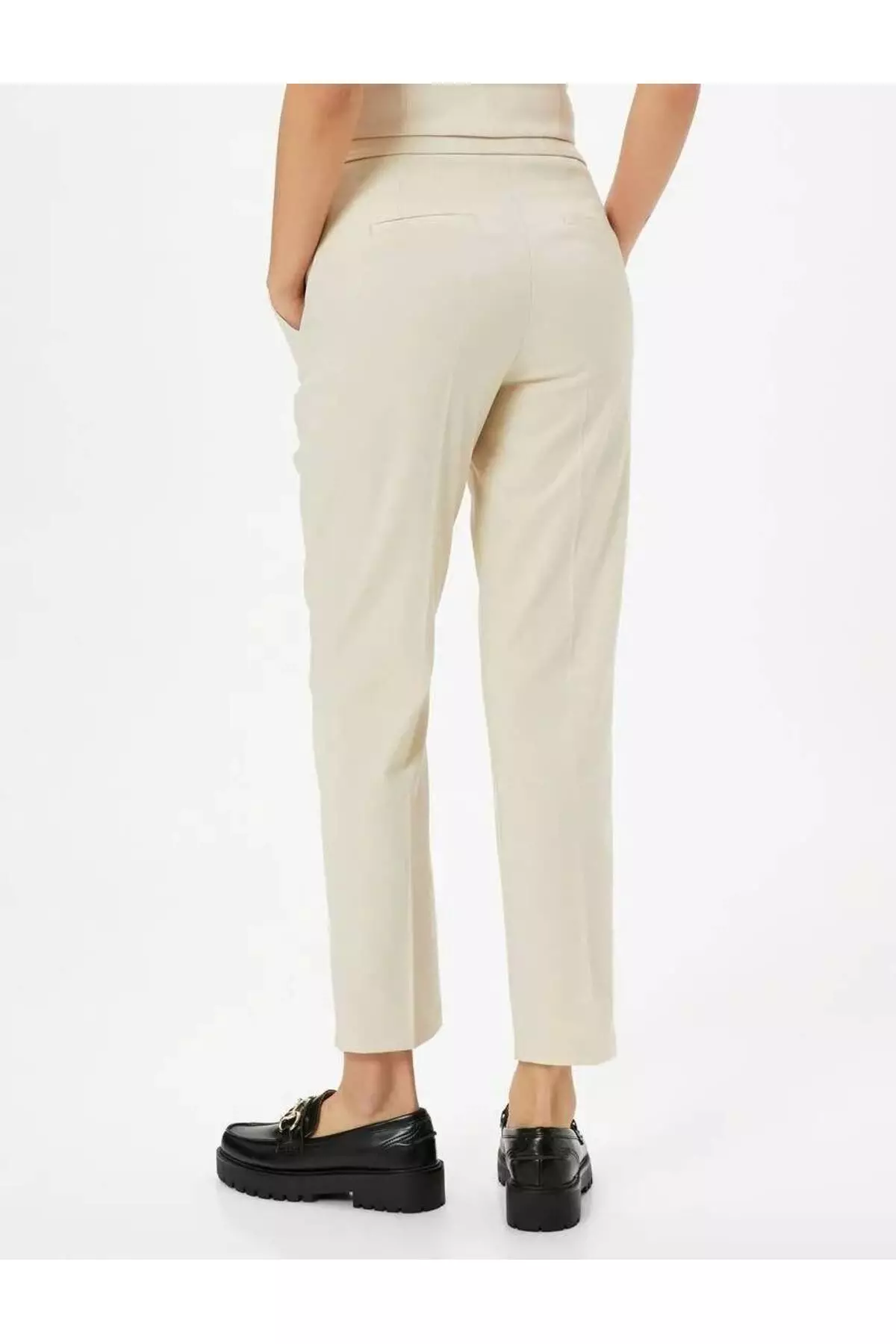 Cigarette Fabric Trousers