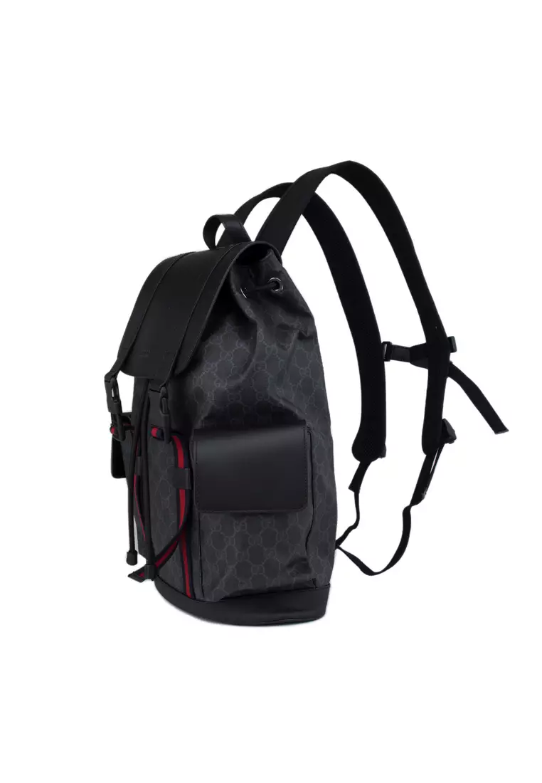 Gucci black soft discount gg supreme backpack