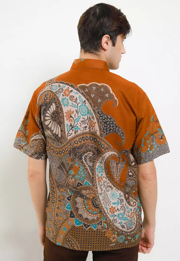 Cleopatra Kemeja Batik Premium Pria Casual Modern Lengan Pendek