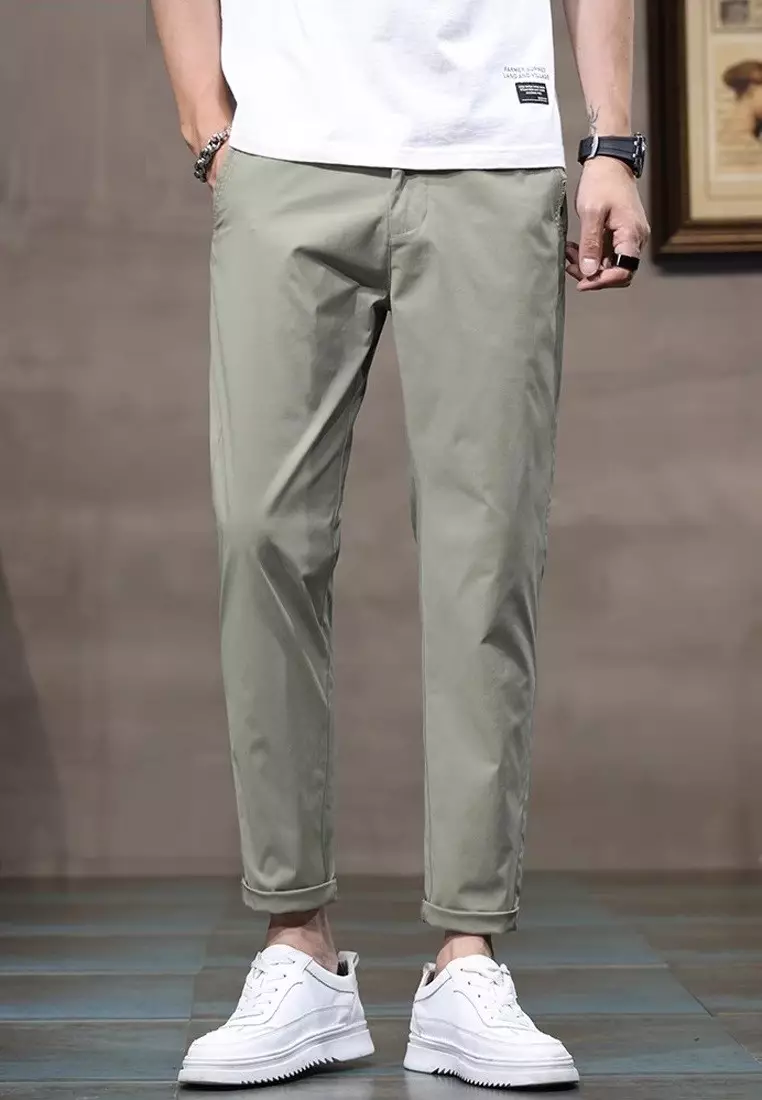 Elasticated Waist Slim Pants