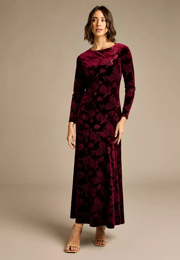 bodycon dresses midi Retro Stage V Neck Ditsy Floral Printed Short Sleeve Midi A-Line Dress