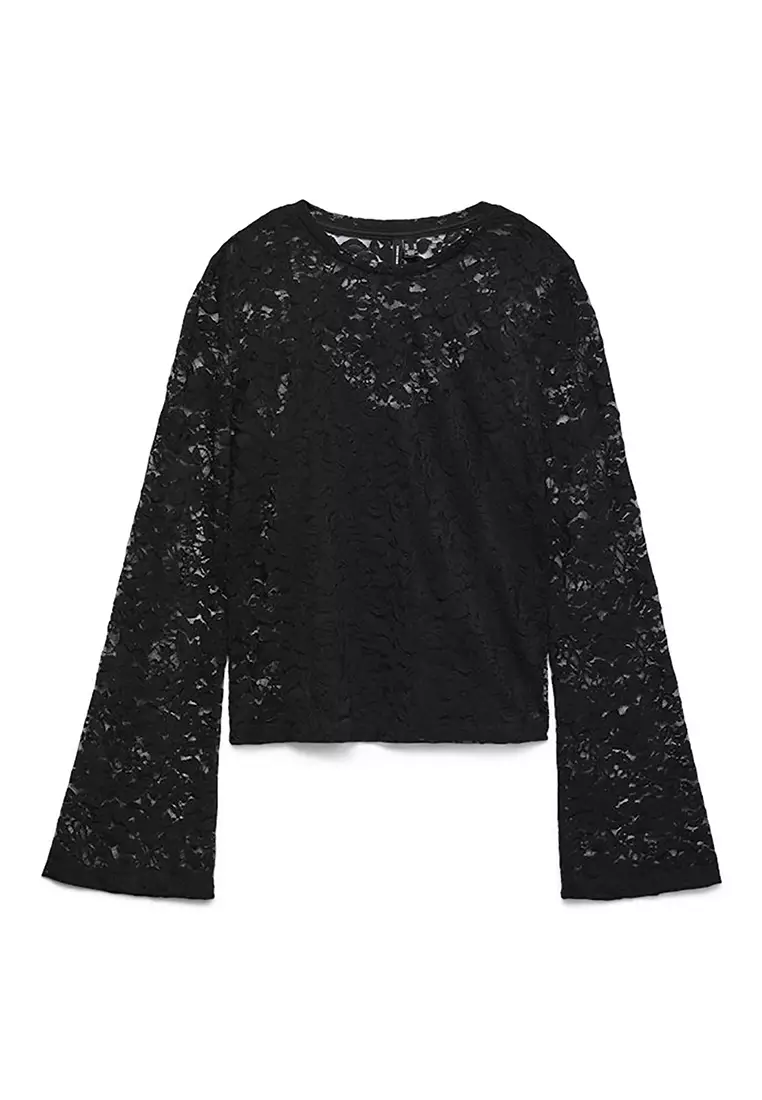 長袖蕾絲上衣