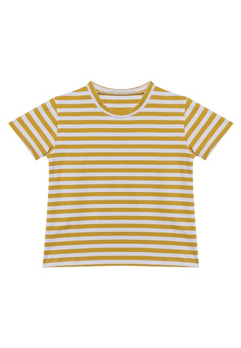 RAISING LITTLE yellow Drew Stripes Shirt 56188KA772A0DFGS_1