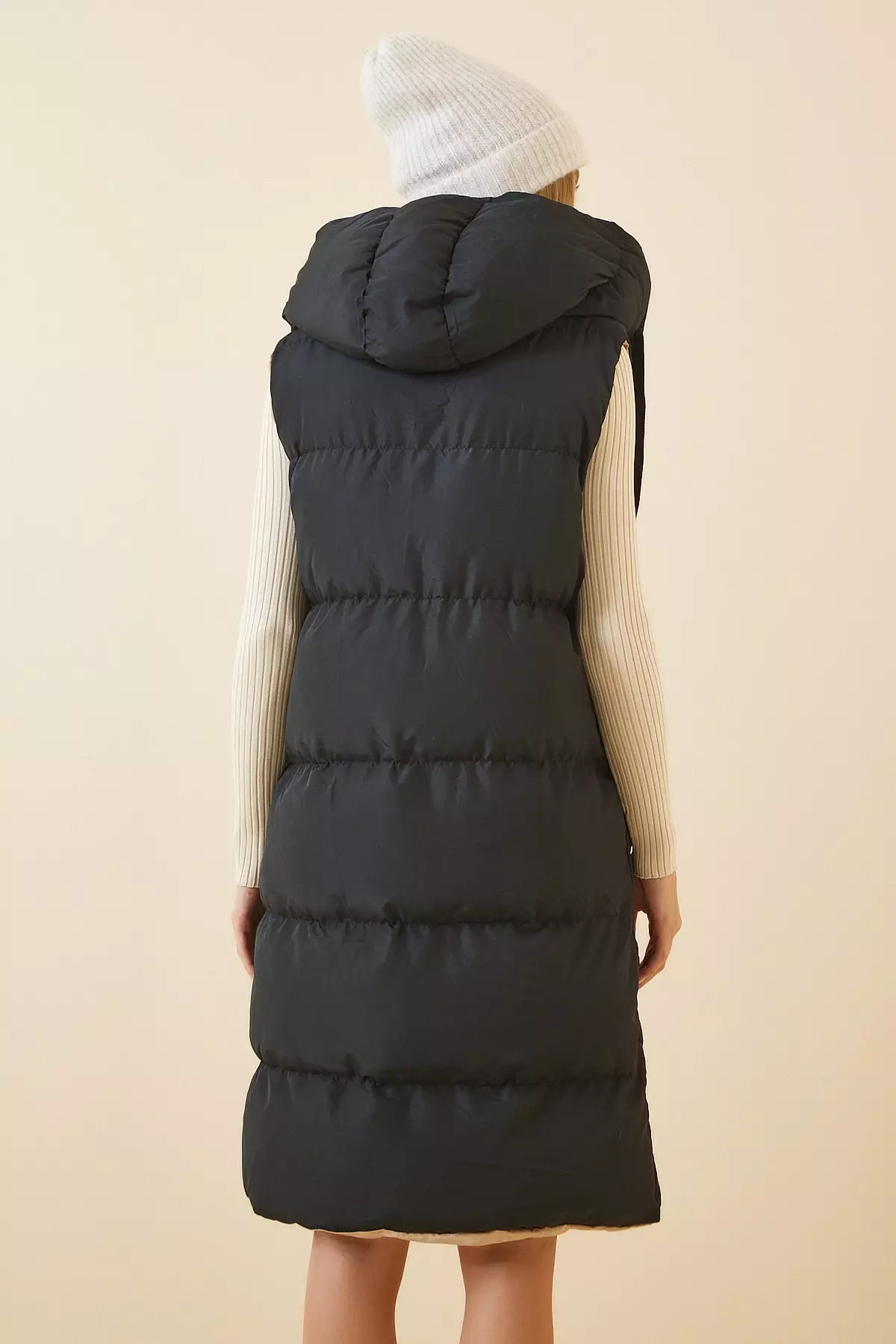 Double Sided Hooded Long Inflatable Vest