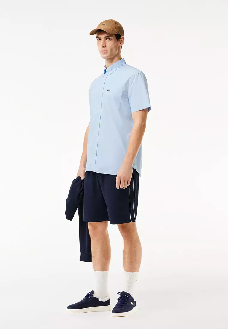 Short Sleeved Regular Fit Gingham Print Shirt
