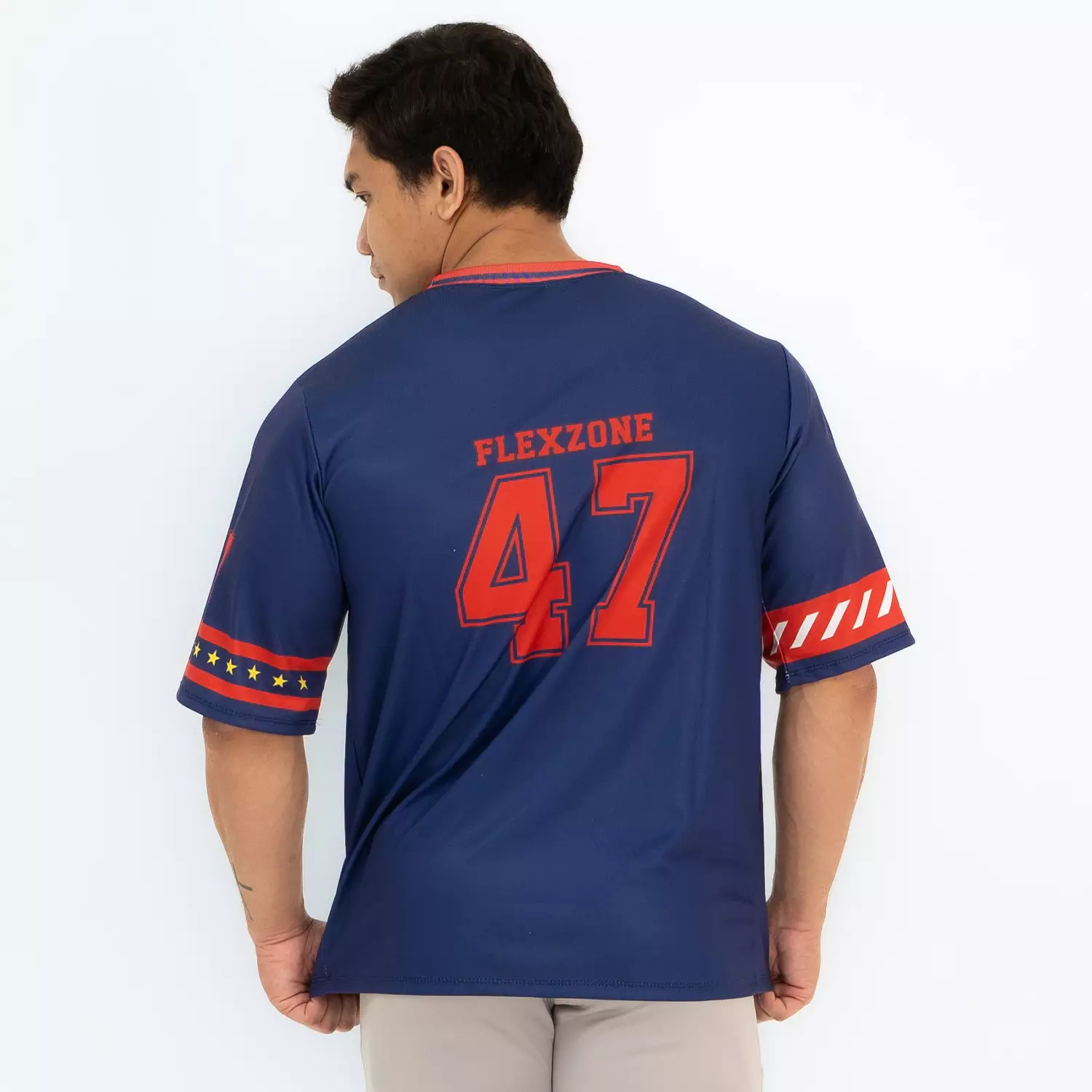 Oversize Jersey American Football Style 47 series Blue
