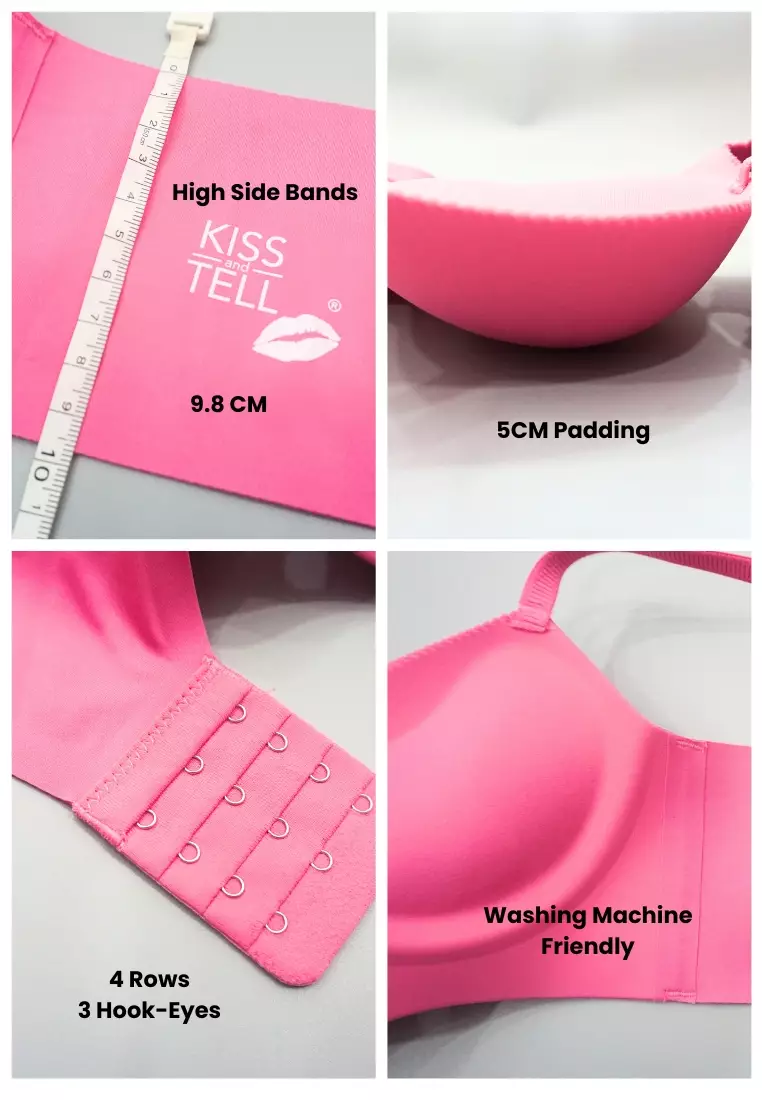 Nisa Seamless Wireless Bra in Pink