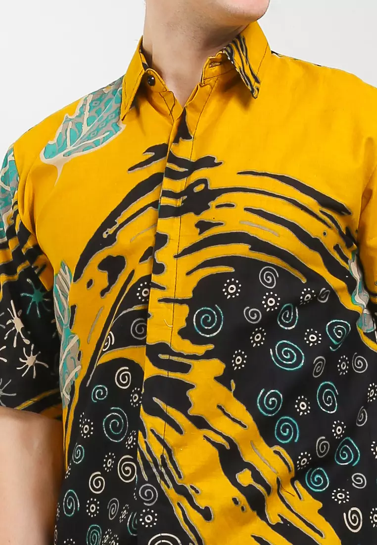 Chava Kemeja Batik Premium Pria Casual Modern Lengan Pendek