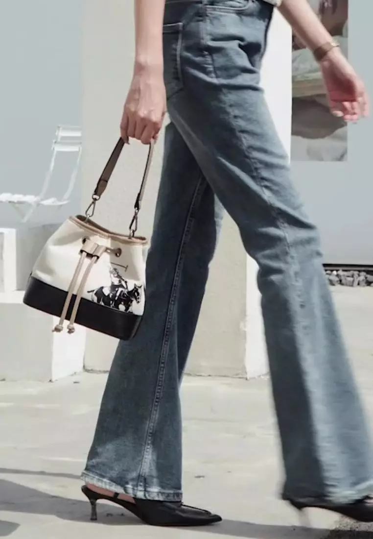 Top Handle Bag / Sling Bag / Crossbody Bag - Black