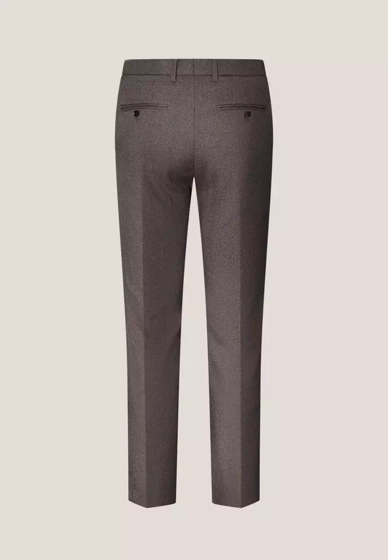 G2000 Teflon Smart Fit Twill Suit Pants with Elastic Waist Band